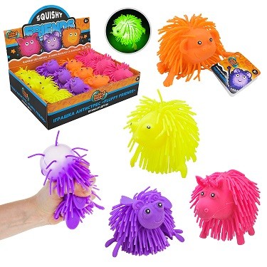 Антистрес YabbaDabba арт. YD2529 (72шт) тварини зі світлом 11см 4 види 12шт дисплей 30*23*7см (шт)