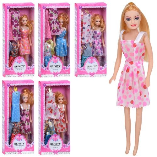 Лялька YY2144A (96шт) 25см, лялька з вбранням, плаття, мікс видів, в кор-ці, 13,5-32-4см (шт)