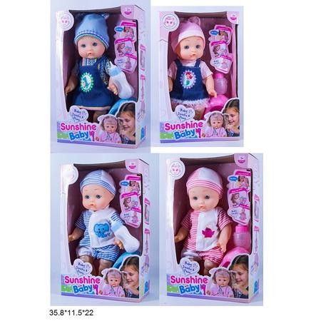 Пупс 35см TB1840C/D інтер-ний з аксес.горщик,муз.2в.2кол.кор.35,8*11,5*22 /24/ (шт)