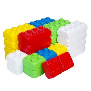 « Mega  Brick  Bamsic №3» арт. 115/26. Набір дитячий. Бамсик ( 4 кнопки 10 шт,  8 кнопок 20 шт) (шт)