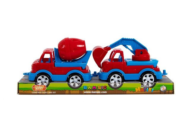 Mini Matiki  планшет 2(бетонозмішувач,эксковатор) арт. 002/9, Набір дитячий, Бамсик (шт)