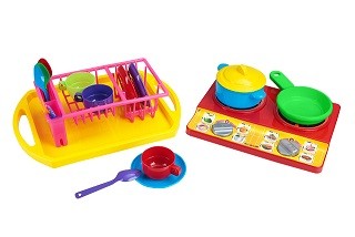 Посуд № 7 Юна господарочка" №7 (18-ел) арт 048/7,Набір дитячий, Бамсик (шт)