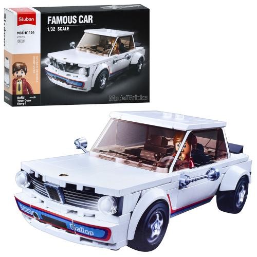 Конструктор SLUBAN M38-B1126 (24шт) машинка 16см, 1:32, фігурка, 277дет, в кор-ці, 30-19-7см (шт)