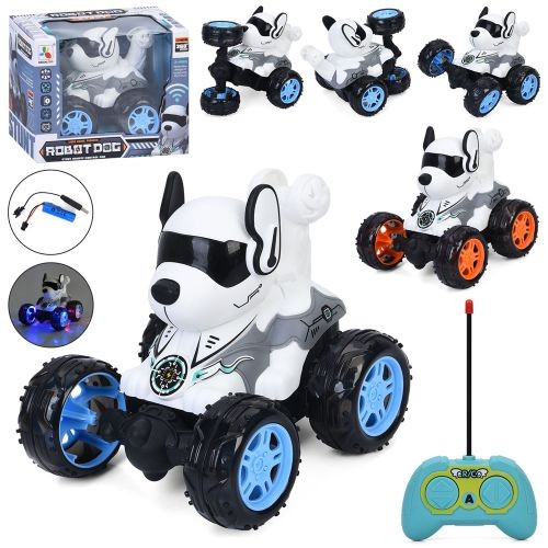 Тварина 200-26A (24шт) р/к, акум, собака на колесах, 19см, музика, світло, трюкова, оберт 360, USBза (шт)