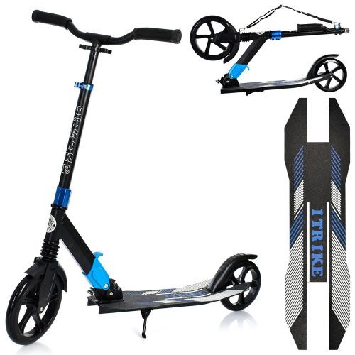 Самокат SR 2-079-BL (1шт) доросл.,алюм.,кол2штПУ230-200мм,кермо90-101см,підніж.31-13см,аморт.,підста (шт)