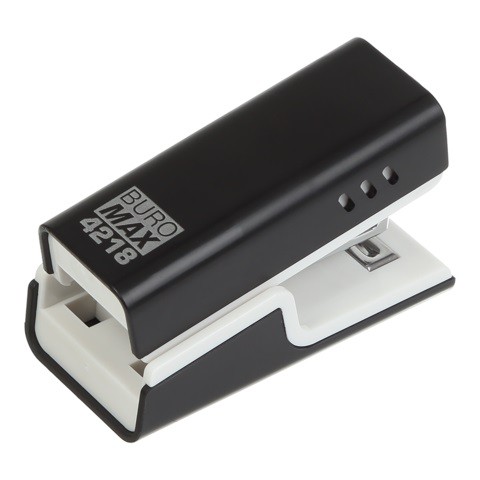 Степлер пластиковий 20арк., міні (скоби №24; 26), чорний BM.4218-01 (1/24/288шт) (шт)