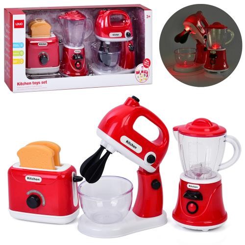 Набір побутової техніки 86026 (12шт) міксер 20см-обертаються венчики, блендер 20см, тостер 14см, зву (шт)