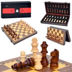 Шахи TD202355 (12шт) дерев'яні, фігури-дерево, магнітні, в кор-ці, 30-15,5-5,5см (шт)