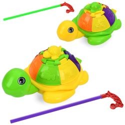 Каталка 313 (72шт) на палці 42см, черепаха, 25см, звук, рухливі деталі, 2 кольори, у пакеті, 28-22-1 (шт)