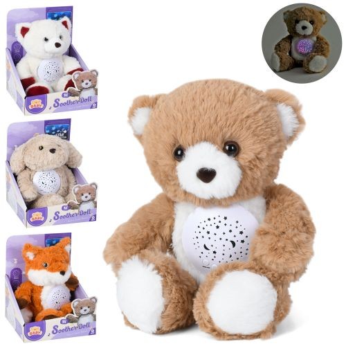 Нічник DH-1-2-3-7 (24шт) тварина, 33см, музика, звуки природи, проектор зоряного неба (кольорове сві (шт)