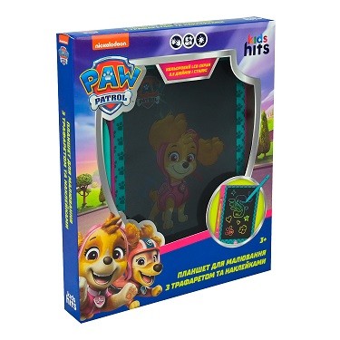 Планшет для малювання Paw Patrol арт. KH73/002L (40шт) LCD екран 8,5'', трафарет, наліпки в кор. 21* (шт)