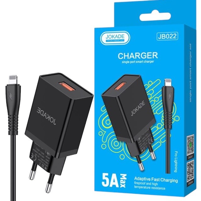 МЗП JOKADE JB022 + кабель Lightning black (шт)