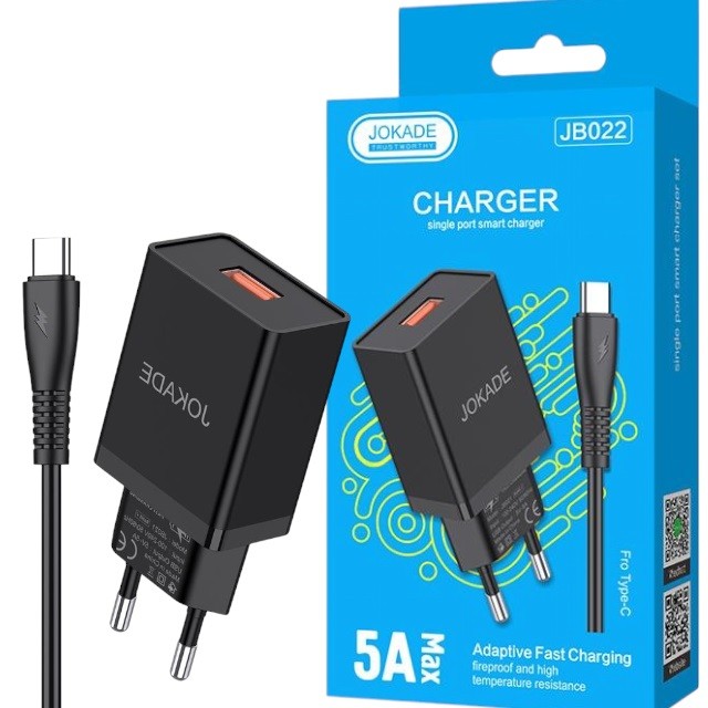 МЗП JOKADE JB022 + кабель Type-C black (шт)