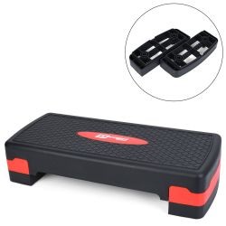 Степ-платформа MS 0534-6 (1шт) 2 сходинки,розмір 68-29-10см/15см, чорно-червоний, в кор-ці, 69-30-11 (шт)