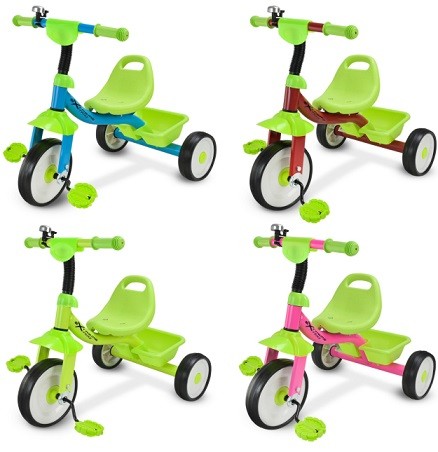 Триколісний велосипед арт. TR2602 (6шт)  4 кольори, колеса 8 та 6 дюймів EVA, у пакеті (шт)