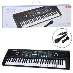 Синтезатор R673 (10шт) 61 клавіша, 58-18см, музика, мікрофон, 100тонів,100ритмів,запис, регул.гучнос (шт)