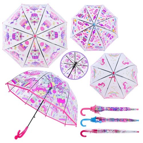 Парасолька арт. RST058A  (60шт/5) 4 види 8 спиць*50см купол 70см довжина 65см (шт)