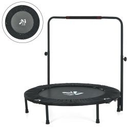 Батут MS 3383-8 (1шт) діаметр 100см, висота 22см, пружини 24шт, ніжки 6шт, ручка (4 положення, min96 (шт)