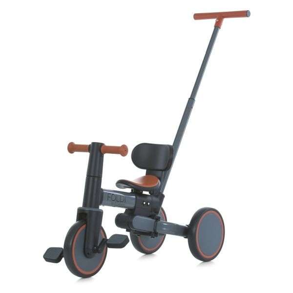 Велосипед дитячий El Camino FOLDI ME 1202 Graphite (1шт) 3в1, 3 кол. EVA 8д., батьківська ручка, гра (шт)