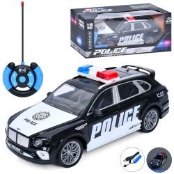 Машина T9008B (9шт) р/к, акум, поліція, 26см, 1:16, звук, світло, гумові колеса, USBзарядне, в кор-ц (шт)