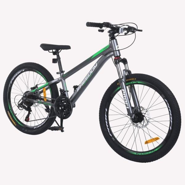 Велосипед PROFI FREEDOM 24 д. FD-2402 (1шт) алюм.рама 11",SKD85%,SHIMANO 21SP,швидкознім.кол.,промпі (шт)