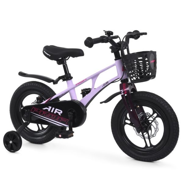 Велосипед дитячий PROF1 AIR PRO 14д. MB 141059 rose pink (1шт) SKD75,магнез.рама,вилка,обод,перед/за (шт)