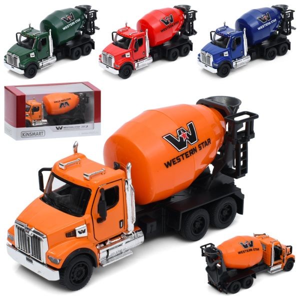 Бетономішалка KT11001W (24шт) інерція, метал, 14,5см, 1:66, відчиняються двері, гумові колеса, рухли (шт)
