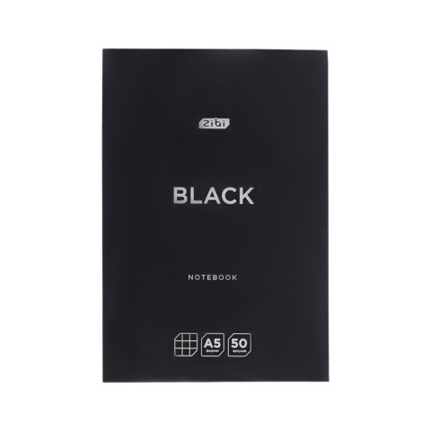 /Блокнот-планшет BLACK, A5, 50арк, клітинка, клеєний, картон. обкладинка  ZB.12651-01 (шт)