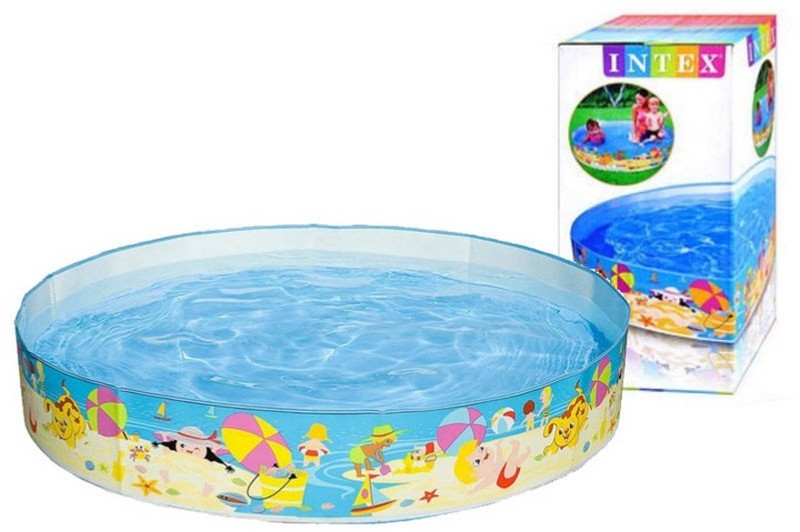 Басейн розкладний 56451 (6шт) "Пляж" (3+років) з рем.комплектом, в кор. 152*25см (шт.)