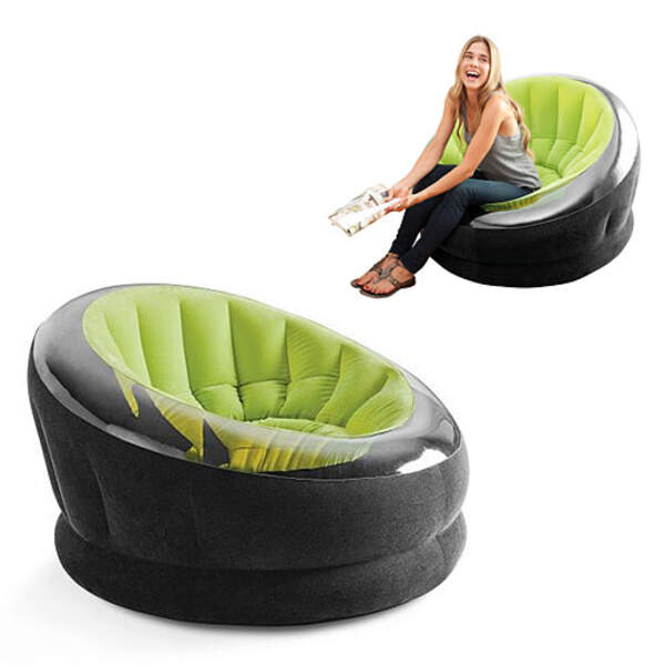 Велюр крісло 68582 (3шт) надувне, 112х109х69см, max навантаження 100кг, флоковане покриття, 3 кольор (шт.)