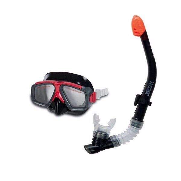 Набір для плавання 55949 (6шт) маска, трубка (55975, 55928), дитяча серія, від 8років, у слюді, 22-4 (шт.)