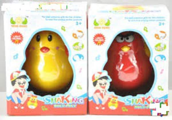 Неваляйка 2010-14 (96шт) 13см, муз, світло, 2 кольори, на бат-ці (таблетки), у кульку, 15,5-19-9см (шт.)