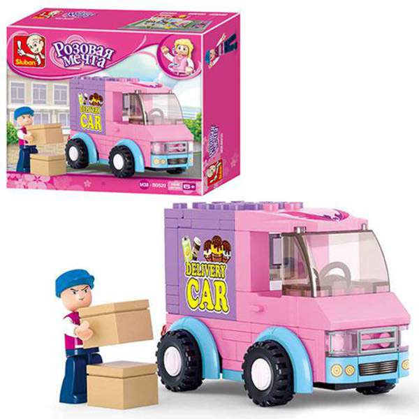 Конструктор SLUBAN M38-B0520 (72шт) машинка, фігурка, 102 дет,в кор-ці, 19-14-4,5см (шт.)