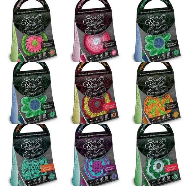 Комплект для творчості "Ажурная салфетка" (24) SL-01-01,02,03,04...12 (шт.)