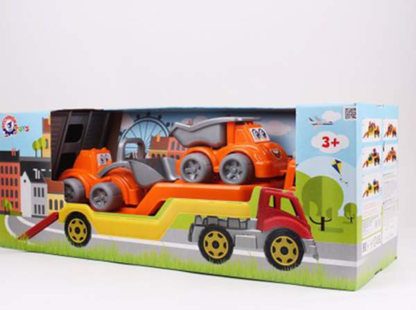 Іграшка "Автовоз з будмайданчиком Технок" 3930/4 шт (шт.)