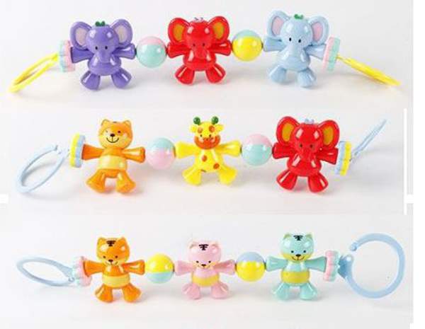 Брязкальце Y-15-7-8-20 (180шт) розтяжка на коляску, 38см, 4 види, в кульку, 27-7-3см (шт.)