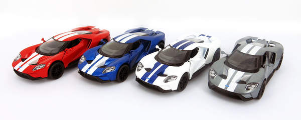 Модель легкова FORD GT 5'' KT5391FW w/printing метал.інерц.відкр.дв.4кол.кор./96/ (шт.)