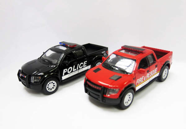 Модель пікап FORD F-150 SVT RAPTOR SUPERCREW 5'' KT5365WPR Police/Fire метал.інерц.відкр.дв.кор./96/ (шт.)