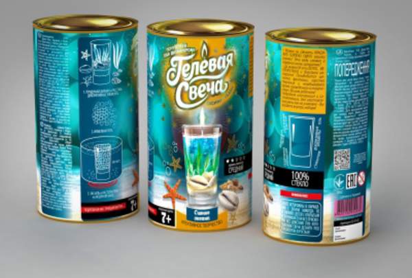 Набір креативної творчості "Гелева свіча" в тубусі (12) GS-01-01,02,03,04.05,06 (шт.)