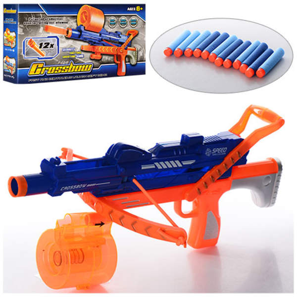 Автомат 779-2 (18шт) 2в1, 42см, м'які кулі-присоски 12шт, в кор-ці, 42-19,5-8,5см (шт.)