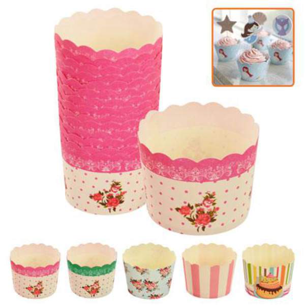 Формочки паперові для кексів 50шт/уп 61*55мм MC6155PE(MC6155160P) (60уп) (шт.)