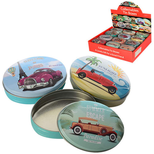 Скринька D21825 (288шт) метал, в кульку, 9-6-3см, 24шт(12видів)в дисплеї,30-28-7см (шт.)