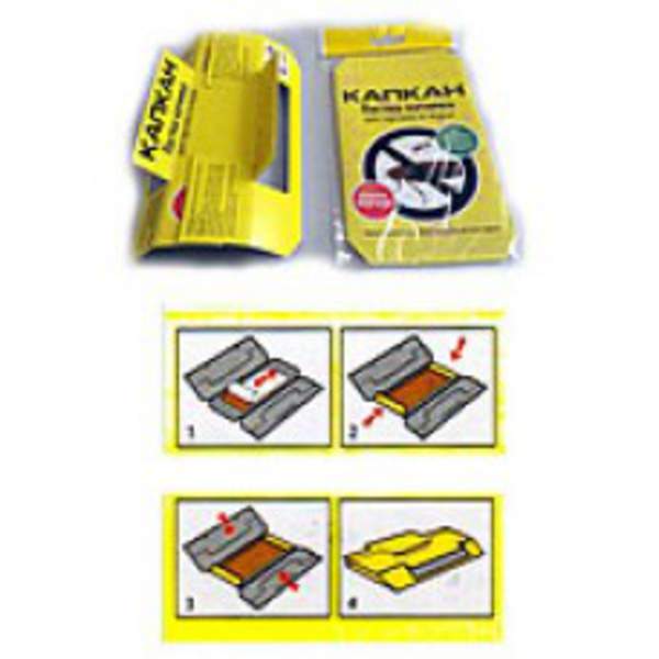 Клей пастка для лову тарганів "Капкан" Ловушка-Хатинка, арт.145 (шт.)