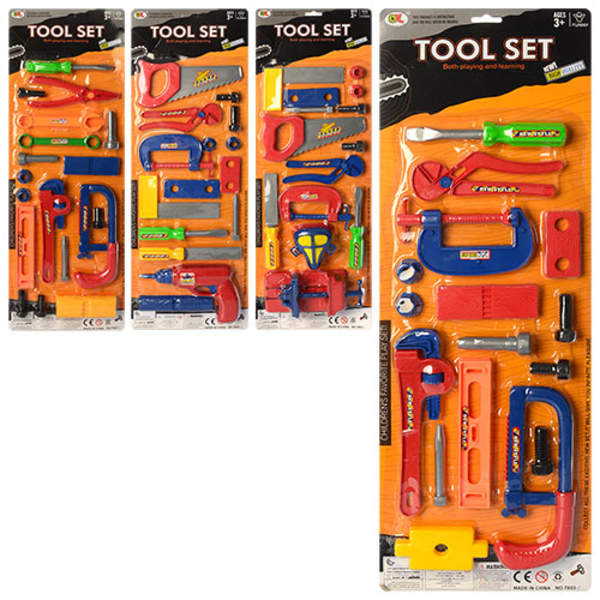 Набір інструментів T803-1-2-3-4 (30шт) пила, рубанок, дриль, 4 види, на листі, 22-63-5см (шт.)