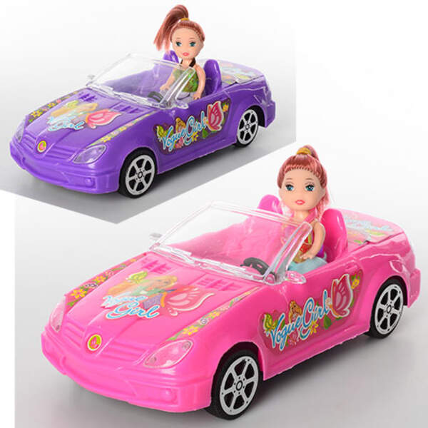 Машина 5577 (144шт) з лялькою (інер-я, 24см), 10см, 2 види, в кульку, 24-11-7,5см (шт.)