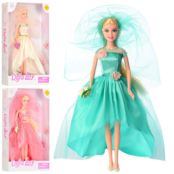 Лялька DEFA 8341 (48шт) наречена, 29см, 3 види, в кор-ці, 20,5-32-5см (шт.)