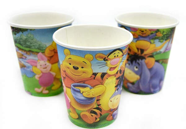 Стакани для дитячих днів народження в асортименті (10шт) (шт.)