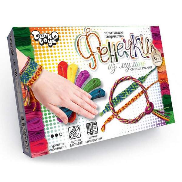 Набір креативної творчості "ФЕНЕЧКИ" з муліне (32) FIM-01-01,02,03,04...08 (шт.)