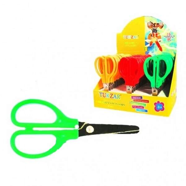 Ножиці дитячі 10см,нерж.сталь,закругл.кінці,пастик. ручки. кольор. в асорт. TZ 6912 (шт.)