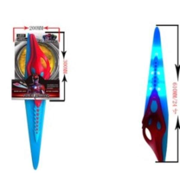 Меч 61см HT17414 "Power Rangers" батар.муз.світло лист 62*20 /48/ (шт.)